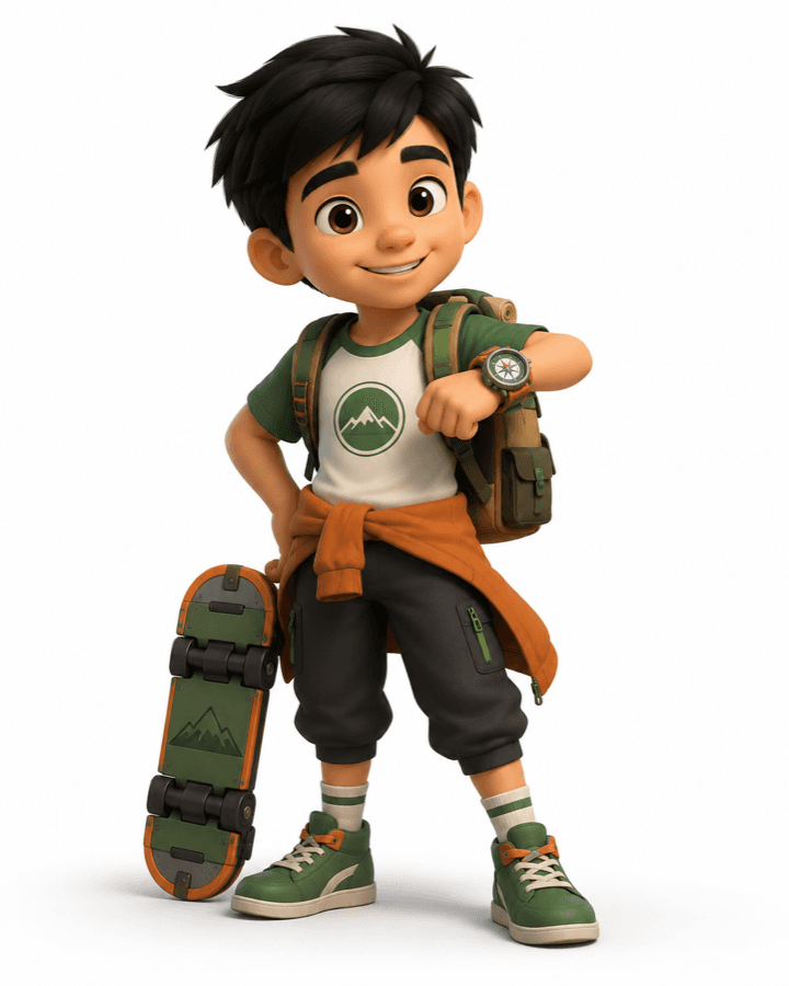 Ilustração 3D de Kai